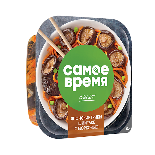 Салат Грибы шиитаке с морковью 1/150  п/уп.РБ